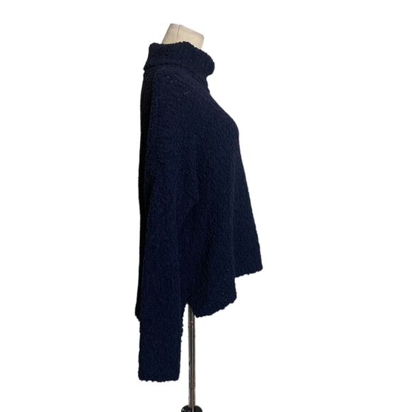 Bobeau Blue Popcorn Turtleneck Sweater size Large - Picture 6 of 11